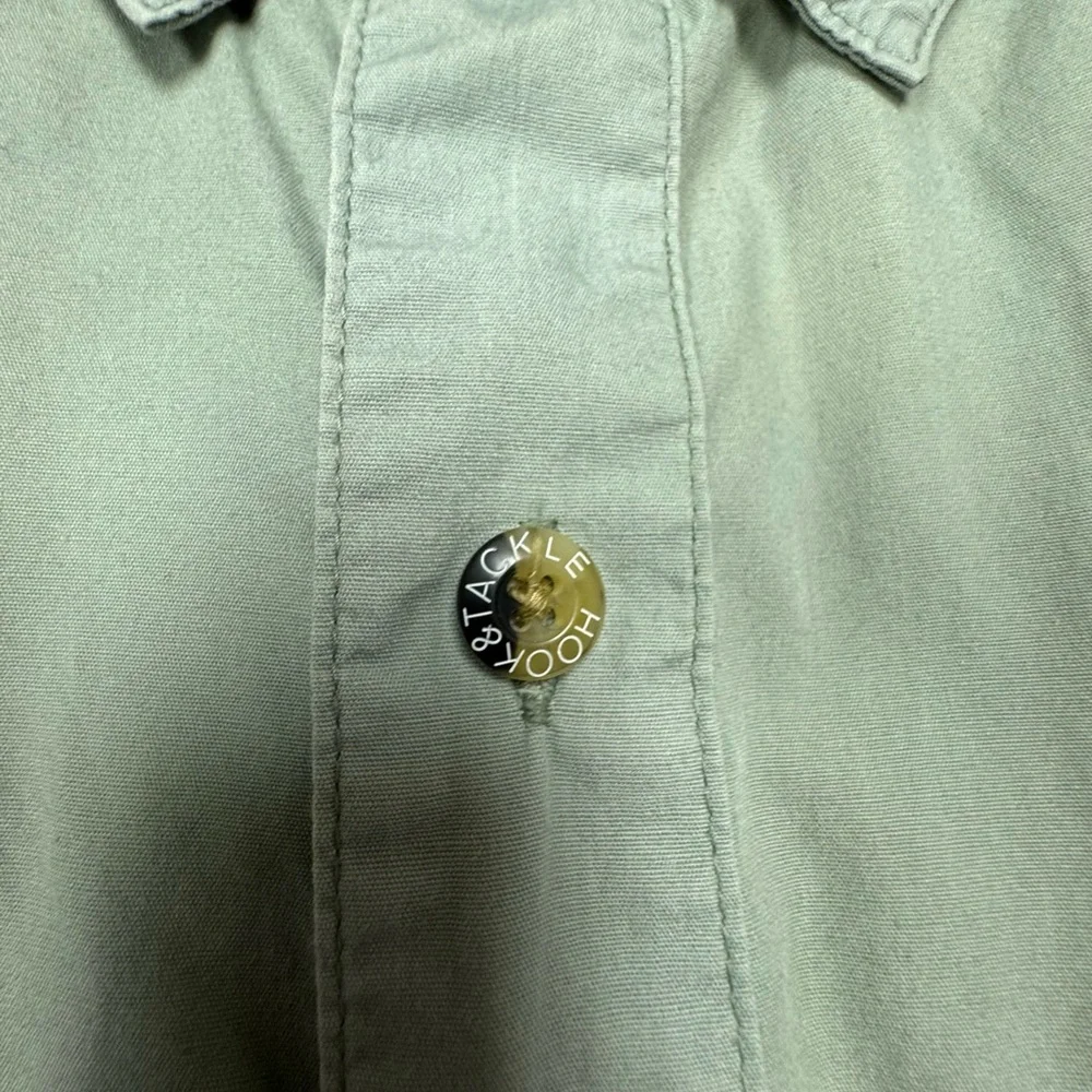 Hook&Tackle High Tech Fishing Gear Men's Short Sleeve Button Down Shirt size XL - Picture 9 of 12